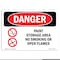 Signmission OSHA Sign, 7" Height, 10" Width, Aluminum, Paint Storage Area No Smoking Or Open Flames, Landscape OS-DS-A-710-L-1516 - alternate 1
